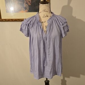 Philosophy Lavender Ruffle Sleeve Women's Top